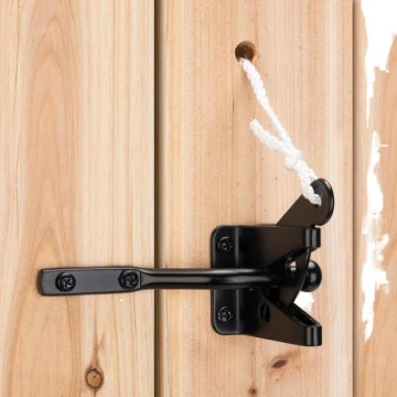 Outdoor Self-Locking Fence Gate Latch for Pets - Wood Material for Farm & Garden