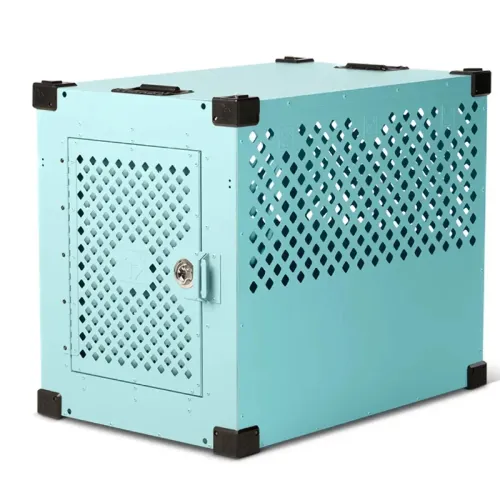 Folding Collapsible Metal Stationery Kennel Cage Dog Crate