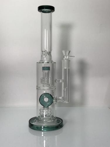 Two Chamber Two Filter High End Glass Bongs