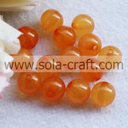 Wholesale Popular Transparent Acrylic Jelly Round Beads 