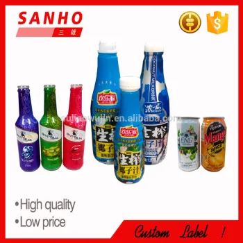 pvc shrink wrap bottle labels