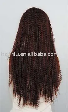 synthetic ladies' long curly wig