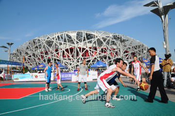 Waterproof PP outdoor basketball floor tile