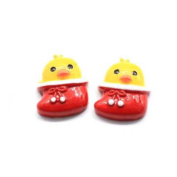 Wholesale Christmas Socks Bird Shaped Flatback Cabochon Handmade Craft Decor Beads Slime Party Ornaments