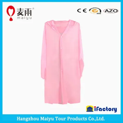Wholesale long rain poncho polyster raincoat