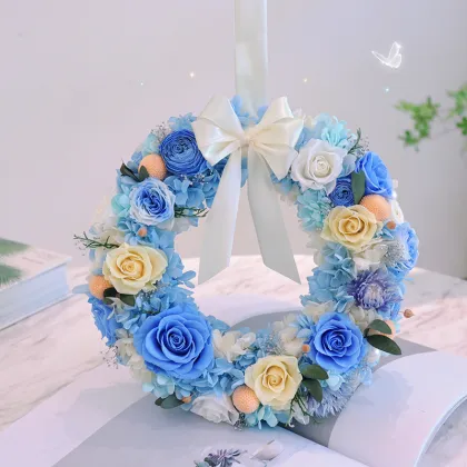Everlasting Rose Wreaths: Preserved Flower Decorations for Home