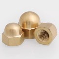 Solid Brass Acorn Nut DIN1587 with Hexagon Domed Shape