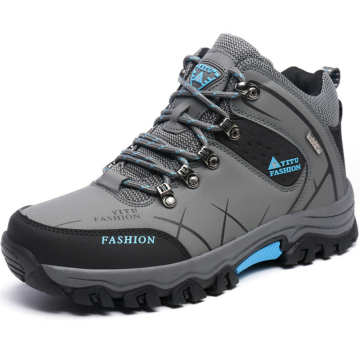 Großhandel mit hohem Top -Leder -Herren Wandern und Kletterschuhen