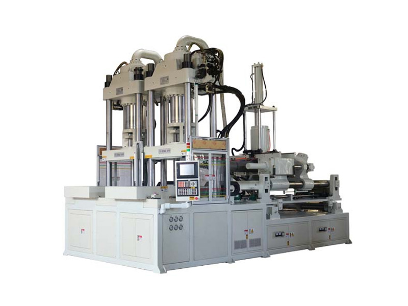 Dual Cylinder Vertical Injection Molder