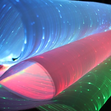 RGBW LED Luminous Luxurious Fiber Optic Fabric for Banquet Wedding Restaurant Decor