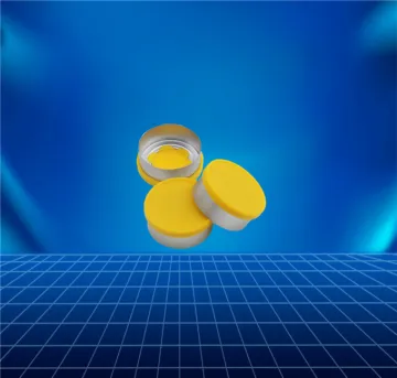 yellow tear-off cap for glass infusion bottle