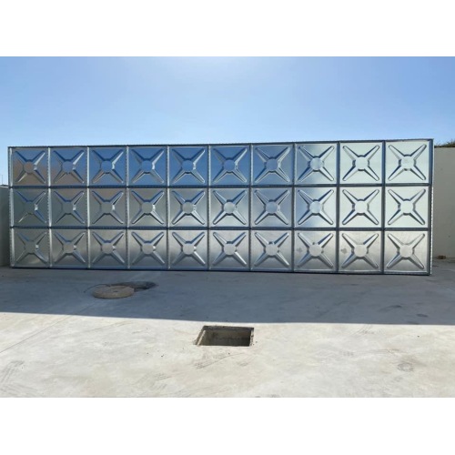 Galvanized Modular Water Tank Galvanized Steel Overhead Sectional Modular Rain Water Tank Factory