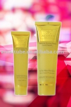 plastic soft tube yellow color printing