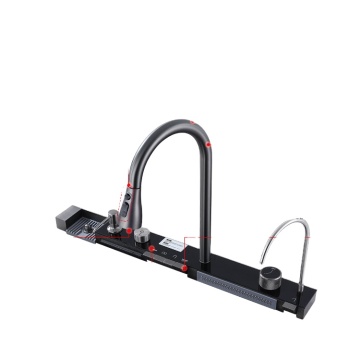 Modern Smart Large Single Slot Multi-function Kitchen Sink Faucet with LED Digital Display