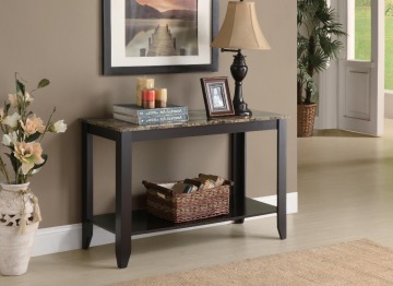 Wooden Modern Marble Top Console Table