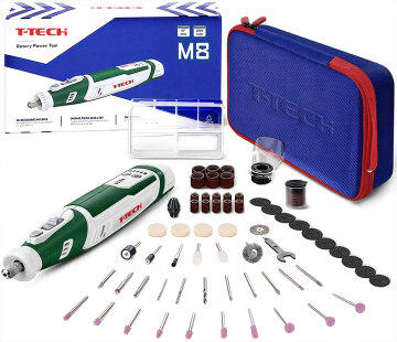 Cordless 8V Rotary Tool Kit: Flexible DIY Solutions with USB Charging and Comprehensive Accessories