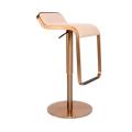 Disc Fixed High-leg Lift Stools Bar Chairs Bar Barstool with Integrated Footrest Hot Sale Quality Metal Home Furniture Modern