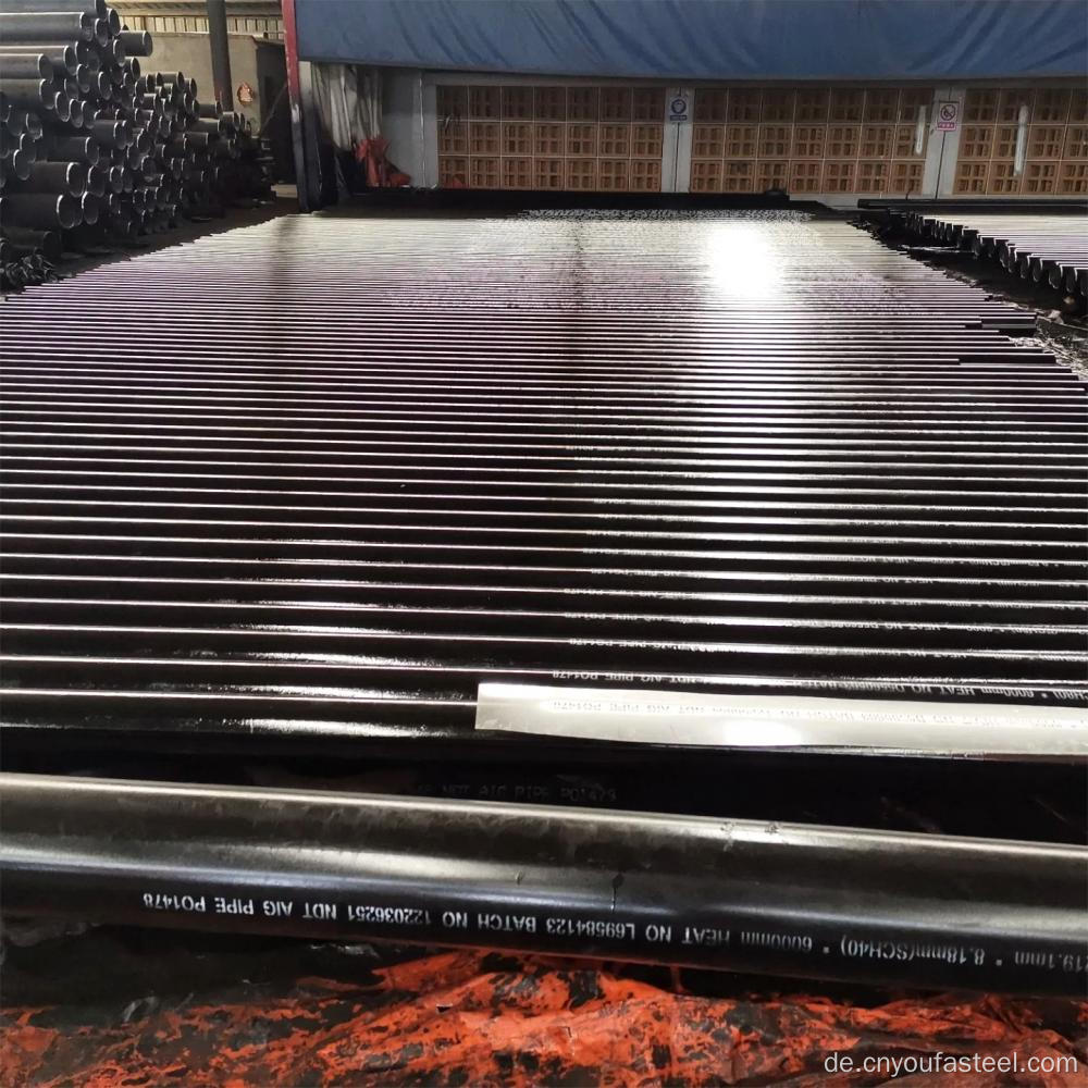 Carbon Nahtloses Stahlrohr ASTM A106/A53/API5L Grad B