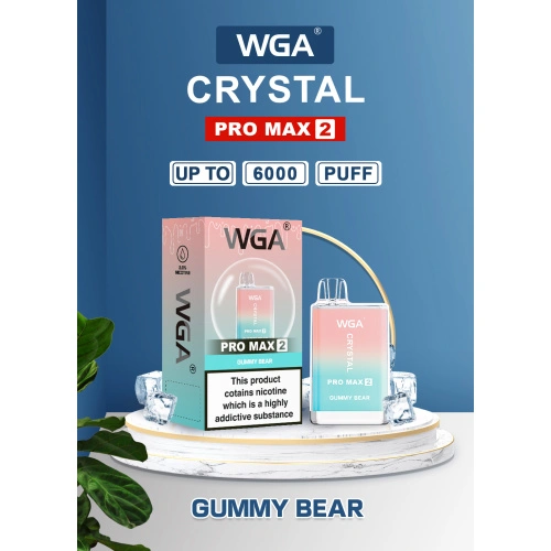 Wga Crystal 6000 Puffs Vape Vape Workesale Dèanadair Shìona