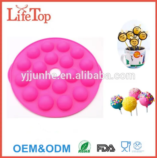 Cake Tool Silicone Material 18 Cavities Silicone Lollipop Mould/ Silicone Lollipop