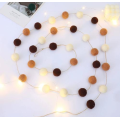 Bola de lana de fieltro de 2 cm de Navidad