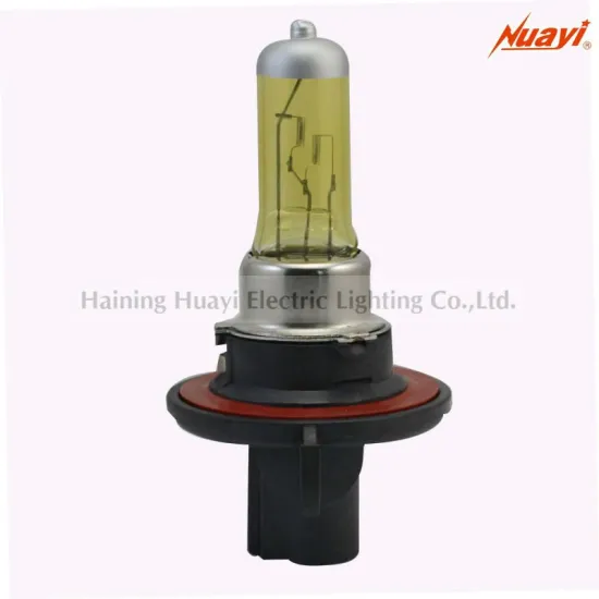 Car bulb H13 P26.4T, yellow color headlight lamp, auto halogen lamp