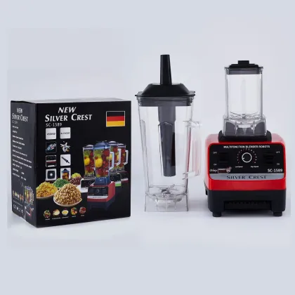 Factory Direct Large Commercial 4500W Silver Crest Double Cup 2L Blender
