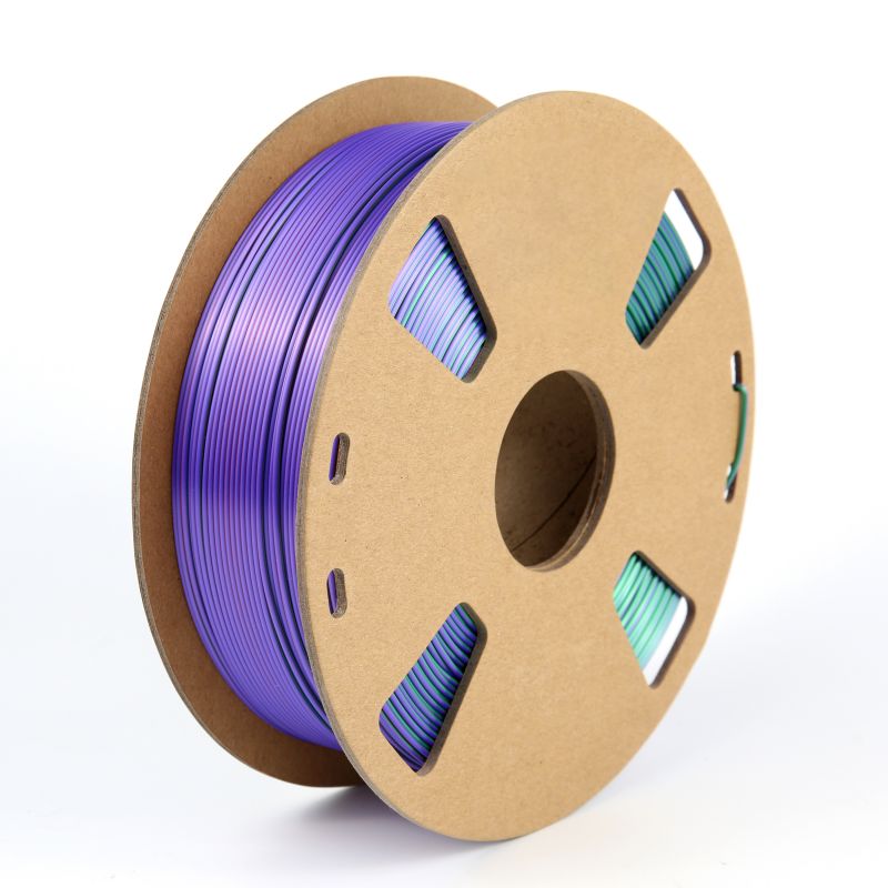 shiny silk tri colors pla filament