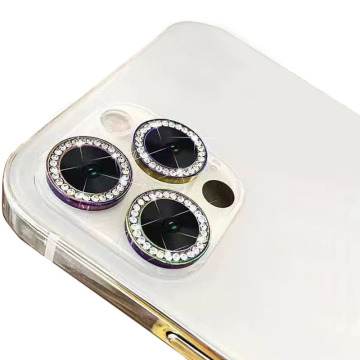Pelindung kamera berlian 3-in-1 berkualiti tinggi untuk iPhone 14/13/12/11 Pro Max