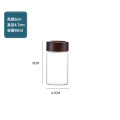 Glass Bottle Airtight Storage with Wooden Cap