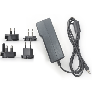 24V 2.5A Adaptador de energia de plugue intercambiável 60W