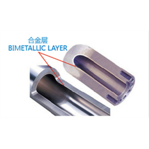 bimetallic barrel screw for plastic extruder machine