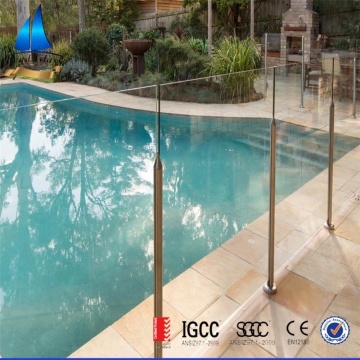 1/2 Inch Tempered Glass Swimming Pool Fence Panels