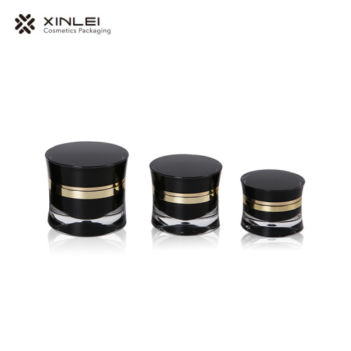 50g Black Custom Custom Capacity Acryl Paket Jar