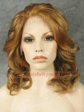 Blonde Elegant Curly Synthetic Lace Front Wig