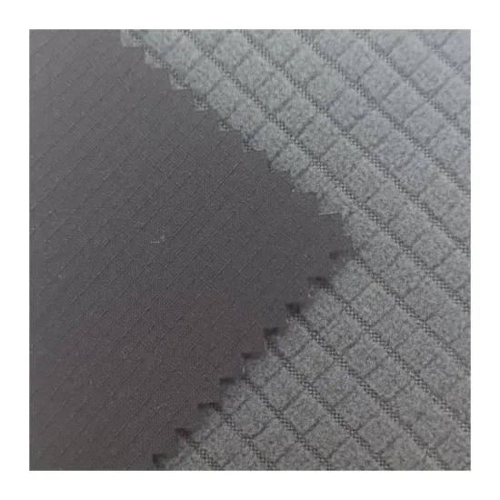 Ripstop Checker Fabric Plain Dyed Grid Jacquard 100% Polyester Polar Fleece for Hiking Trousers