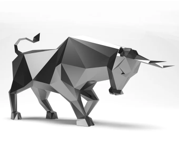 Cool Paper Crafts Bull 3D-utskrivbar mallkonst