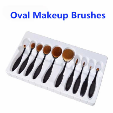 Alibaba China Market Makeup Sets Cosmetic, Toothbrush Oval Makeup Brushes