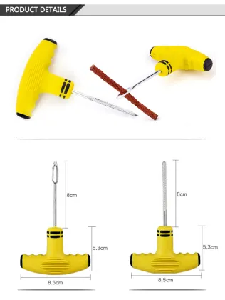 Quick Seal Tire Repair Tools - T Type Puncture Repair Kit