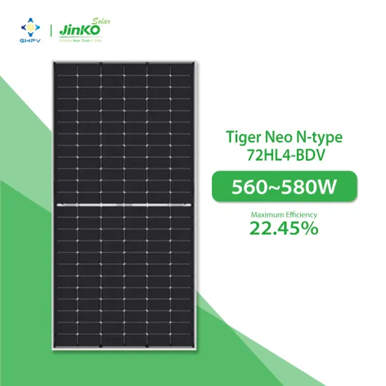 Jinko High-Power Bifacial Module Solar Panels: 560W, 565W, 570W, 575W, and 580W Home Solar Panel Solutions