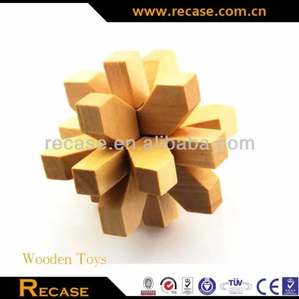 Colourful Brain Teaser wooden toys, puzzled educational wooden toys