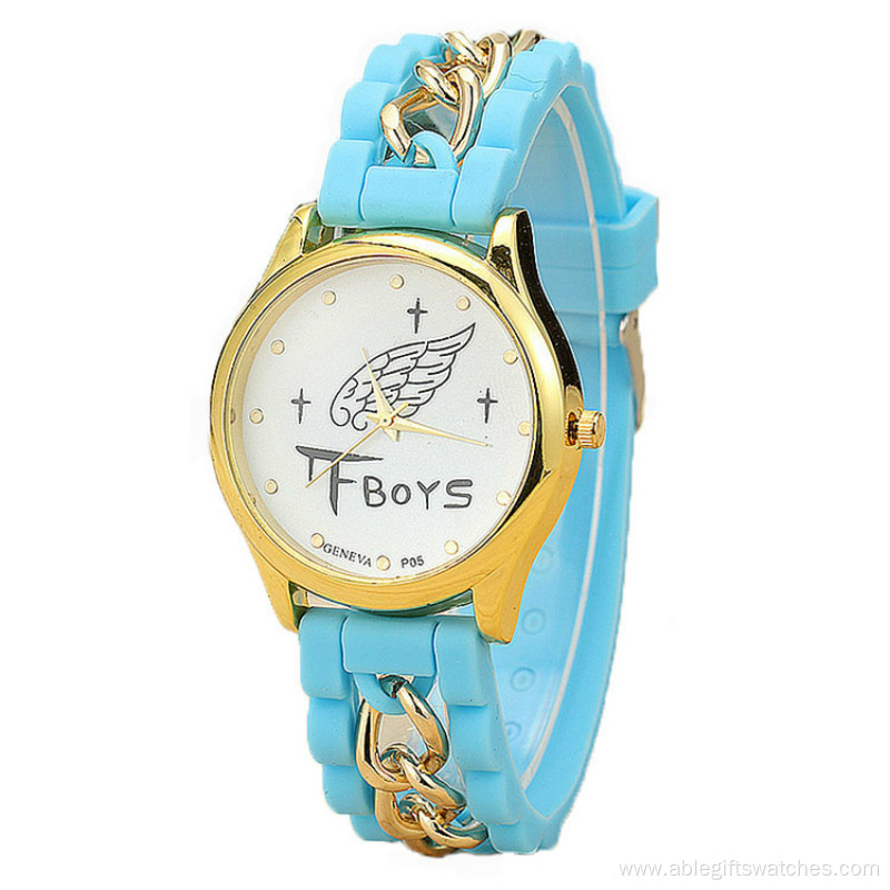 Fashion Girls Silicone Quartz Watch For Women