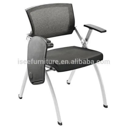 Training room aluminium folding conference chair with writing tablet IH821