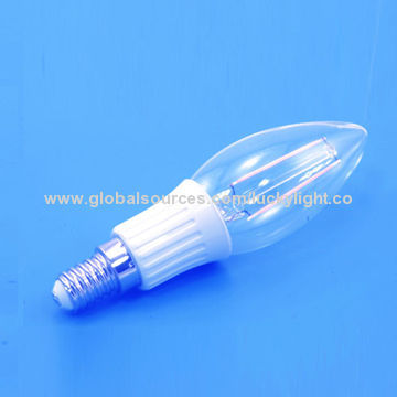 E14 Filament LED Candle Lamp for Crystal Chandelier Lamp Light Source, with 220-240V AC, 2W