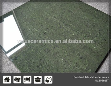 Green porcelain floor tile,double loading polished porcelain tile