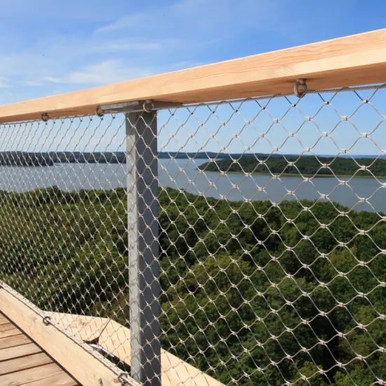 SS 304 316 316L Wire Rope Cable Mesh Netting for Aviary and Zoo Mesh