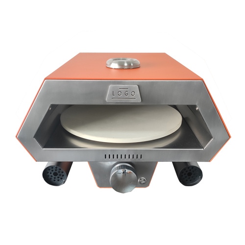 Oven pizza gas 12 inci dengan sistem rotasi otomatis