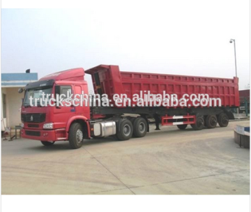 CIMC 3 axles 100tons dump truck trailer