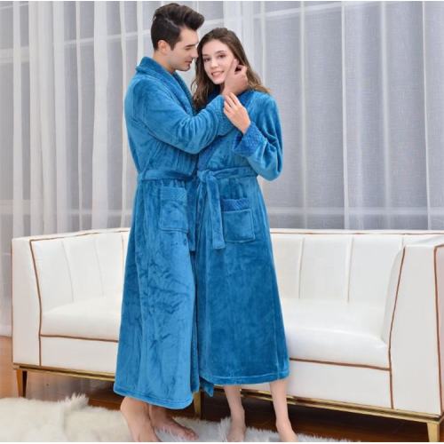 Waffle Bathrobe luxury custom solid casual home clothes women bathrobe Supplier