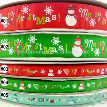 Mixed Colors Christmas Grosgrain Ribbon